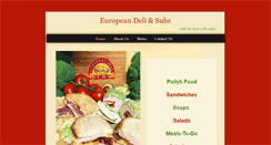 Desktop Screenshot of europeandelisubs.com